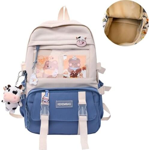 Cartoon School Backpack for Girls Large Capacity Bags for Women High Quality Nylon Backpack Women Waterproof Laptop Bag M172
