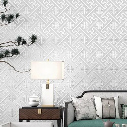 Simple modern new Chinese style wallpaper bedroom living room study echo classical Zen Chinese style hotel wallpaper