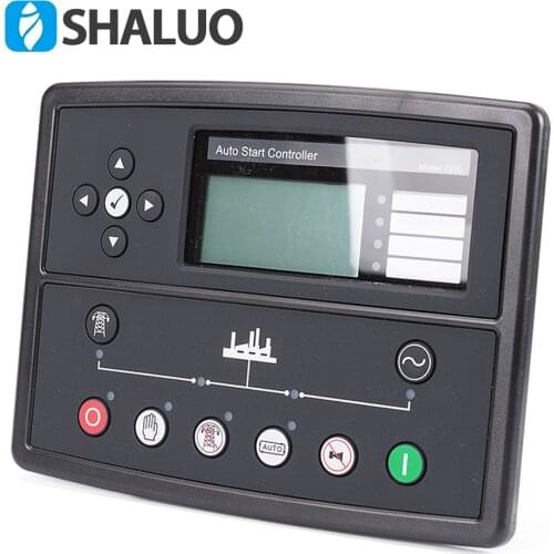 Generator led controller 7320 genset parts alternator control board panel lcd display auto start remote electronic controller