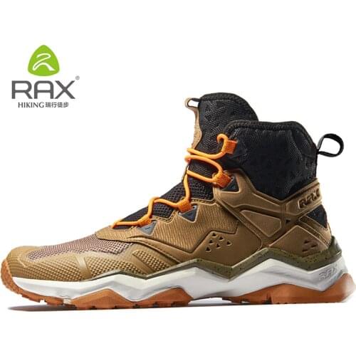 RAX Men Winter Outdoor Sports Shoes Hiking Boot Warm Mountain Trekking Anti-slip Shoes Outdoor Comfortable Shoes Men Breathable