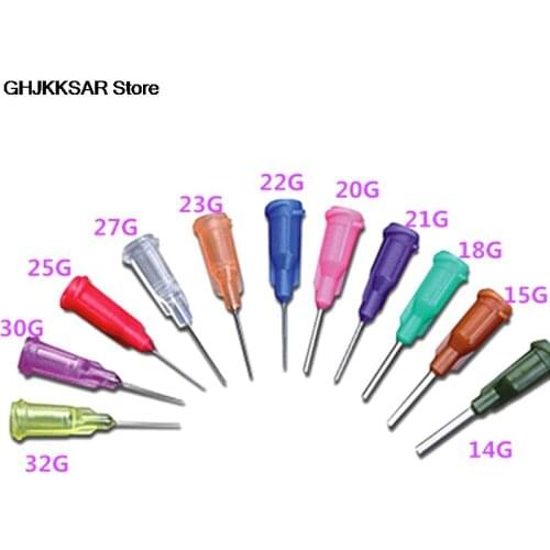 10Pcs/lot Dispensing Screw Needles Tip For Liquid Dispenser Syringe Syringes for Mixing Many Liquid Color Randomly