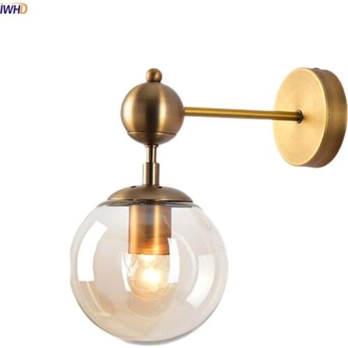 Glass Ball LED Wall Lights Nordic Modern Wandlamp Fixture Sconce Bedroom Bathroom MIrror Light Buitenverlichting Applique Murale