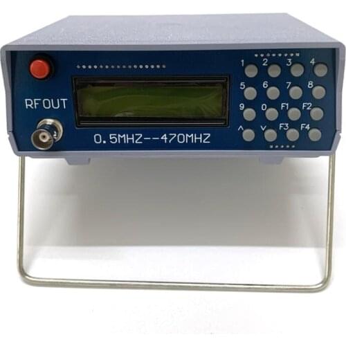New version High frequency signal source RF signal generator 0.5-470MHz 0.5MHz-470MHz FM interphone RF signal generator tester