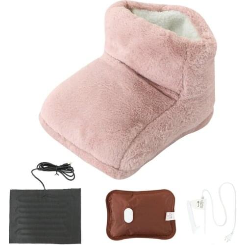 Winter Supplies Plug-In High-Cut Rabbit Fur Foot Warmer Office Heating Artifact 95AC