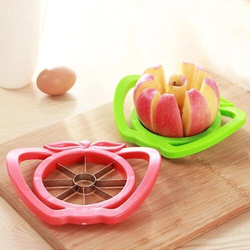 1PC Apple Slicer Cutter Pear Fruit Divider Tool Comfort Handle Peeler Practical Household Fruit Slicer Kitchen Tool
