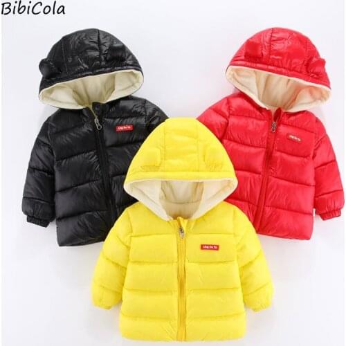 2021 Winter New Fashion Snow Jacket Kids Boys Girls Clothes Long Sleeve With Ears Hooded Windproof Kids Duck Down Coats