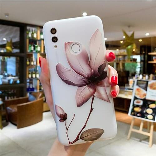 3D Relief Floral Phone Case For Xiaomi Redmi 7 Case Redmi Note 7 Pro 5 5A 6 6A 7 7A 8 8A 8T S2 GO K20 Pro Soft Cover Case