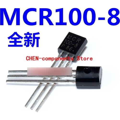 50pcs straight Insert triode MCR100-8 TO-92 One-way SCR