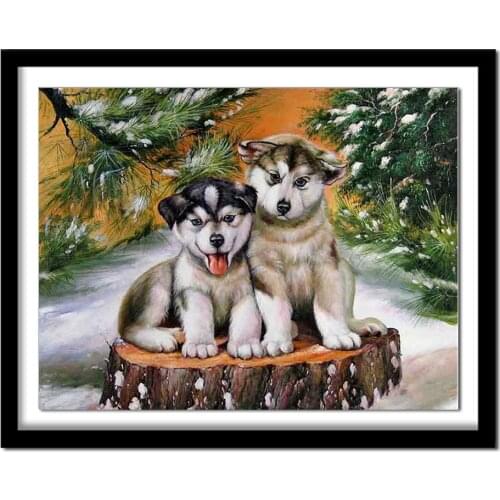 Diamant painting 5d diy diamond painting full square Diamond embroidery animals dogs diamond round new arrivals 131DD
