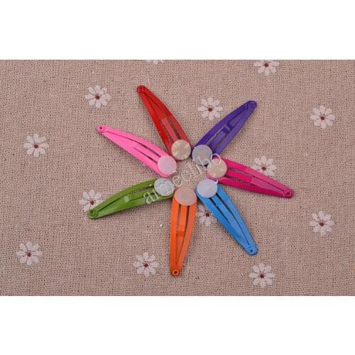 Free Shipping Fashion Cute Drops Hairpin For Girls Children Diy Hair Accessories 4cm and 3 cm mix color
