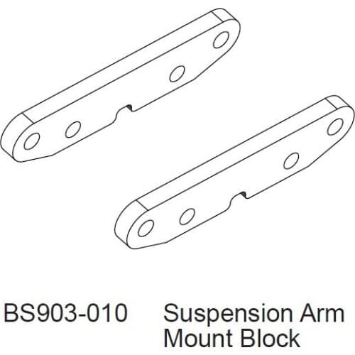 REDCAT / BSD RC CAR PARTS BS903-010 Suspension Arm Mount Block