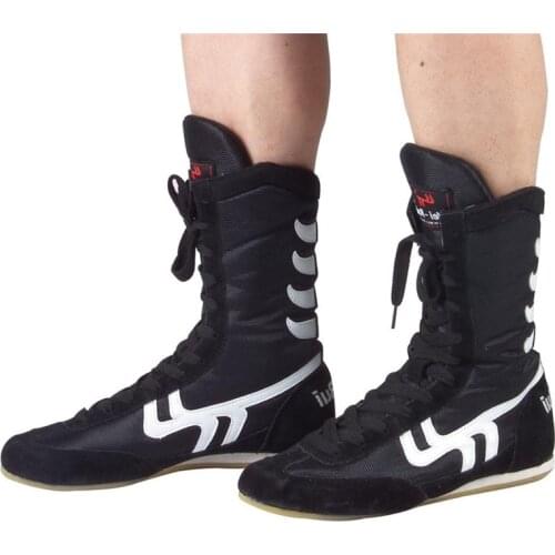 Indoor Men Professional Boxing Wrestling Fighting Weightlift Shoes Women Soft Bottom Wearable Training Boxing Fighting Boots