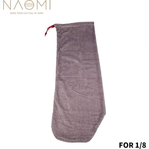 NAOMI Violin Bag Satin Fabric Violin Bag Blanket For 1/8 Violin Fiddle Vintage Violin Protective Accessory Gray New