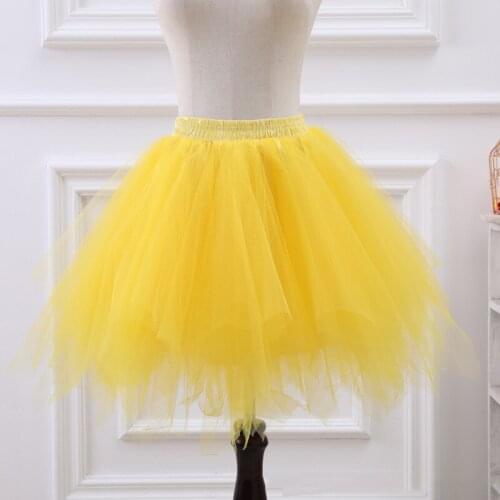 Color Skirt Wedding Dress Boneless 2021 Hogh-end Fashion Pettiskirt Children Flower Girl Petticoat Performance Ballet Adult