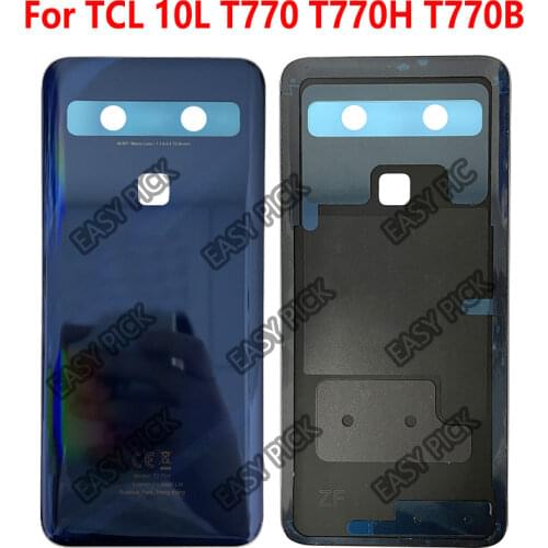 For 10L T770H T770 Battery Back Cover Housing Door Panel Case Protection Glass Rear Cover For TCL 10L T770H