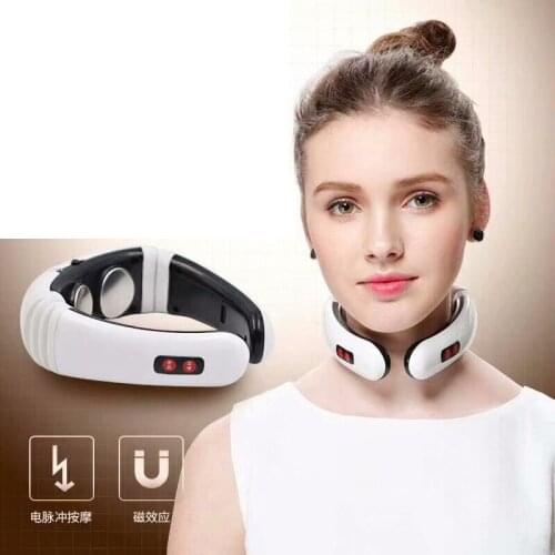 Electric Pulse Back and Neck Massager Far Infrared Pain Relief Tool Health Care Relaxation