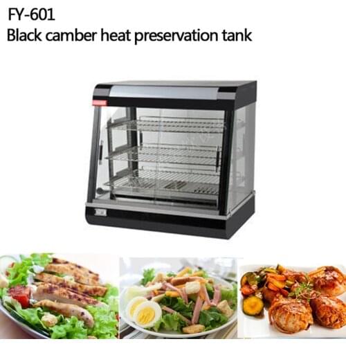 FY-601 Commercial Stainless Steel Electric Food Warmer 3-layers Keep Food Warm Heated Display Cabinet Warming Showcase 110V/220V