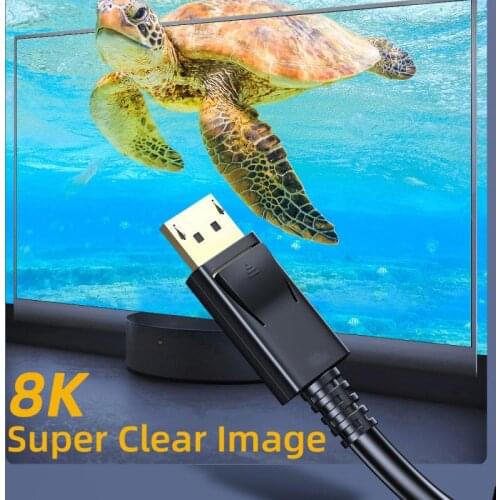 Essager Displayport 1.2 Cable 4K 8K 60Hz HDR Displayport Adapter To DisplayPort Male Cable 1.2 For Laptop PC TV Projector DP