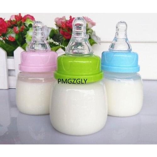 Infant Baby Feeding 0-18 Months Feeder 60ML PP Nursing Juice Milk Mini Hardness Bottle Baby Bottles And Nipples 100% Brand New