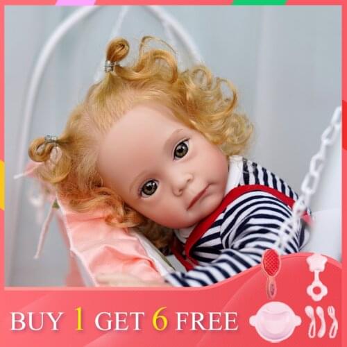 ADFO Bebe Reborn Kit 43cm Children Toddler Maggi Reborn Baby Dolls Newborn Lifelike Unpainted Unfinished DIY Blank Toys Part