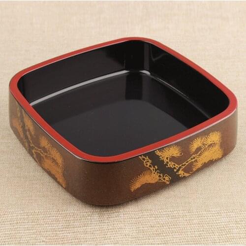 Square sushi sashimi dish ice dish Japanese style raw fish dish Japanese Korean ABS Japan Korea sushi basin plastic plate