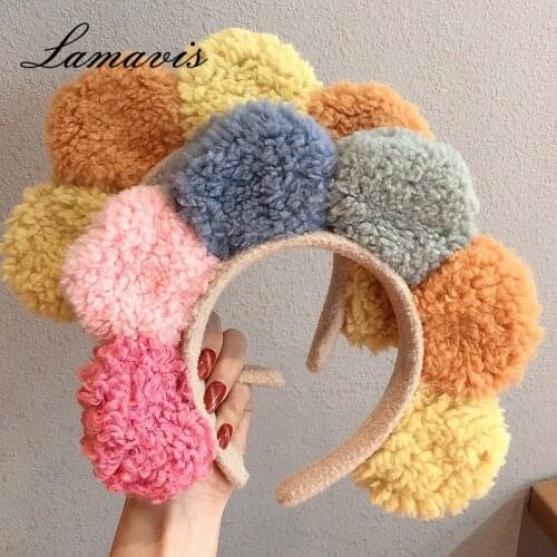 Spring 2020 New Hair Band Flower Pattern Hair Band Girl Fashion Wide-brimmed Hair Band Wild Fashion Hair Clip Princess Hair Acce