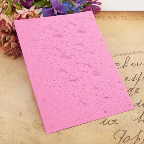 HOT plastic rainbow template craft card making paper card album wedding decoration scrapbooking Embossing folders