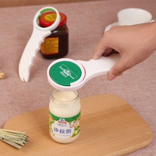50pcs/lot 3in1 multifunctional Creative cans opener beer bottle Jar Cap opener Wrench Kitchen Tool