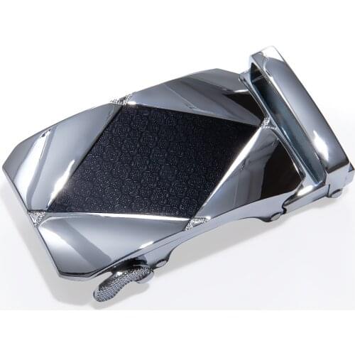 Fashion Silver Alloy Automatic Buckles For 3.5cm Mens Ratchet Belt Men Plaque Belt Buckles Automatic Belt Buckle Head DiBanGu