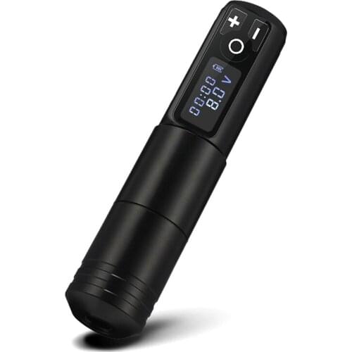 New Wireless Tattoo Machine Pen 1800 mAh Battery with Portable Power Powerful Coreless Motor Digital LED Display For Body Art