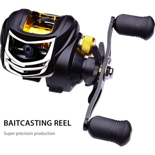 The new line-type design ultra-light long-throwing sea fishing water droplets metal fishing wheel speed ratio of 7.2:1