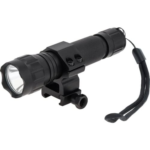 Hunting Flashlight 501B XM-L T6 LED 2000LM 5 Switch Modes Tactical Flashlight Suit with Mounting Clip for Camping Waterproof