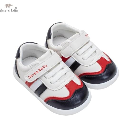 DB19657 Dave Bella autumn baby unisex fashion patchwork shoes new born boys girls casual shoes