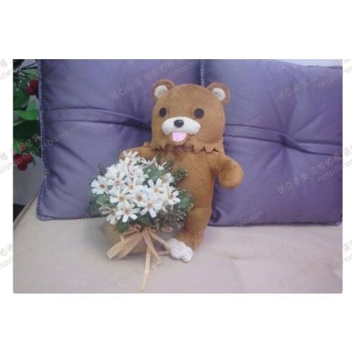Pedobear Cosplay Brown Mascot Toy Anime Stuffed & Plush Cartoon Doll