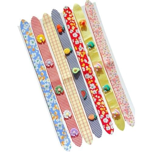 Girls Sweet Velcro Headband Bangs Stickers Broken Hair Cartoon Hairband Fruit Animal Print Childrens Styling Headband Headdress