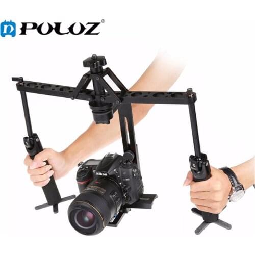 Dual Gimbal Handgrips Handheld Mechanical Stabilizer for Steadicam for Canon Nikon Sony DSLR Camera Camcorder Digital Video