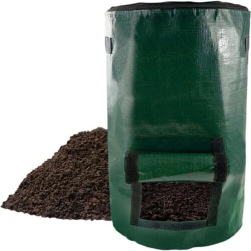 Garden Compost Bag Kitchen Garden Waste Storage Bags Container Bin Composter