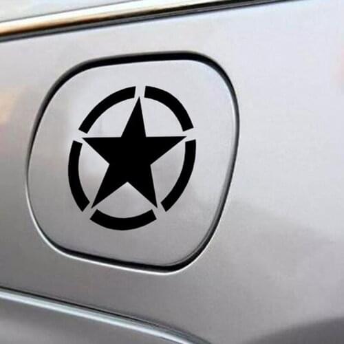 Broken Five-Pointed star Car Stickers Cool Funny Creative Decoration For Helmet Fuel Tank Cap Auto Tuning Styling Vinyls