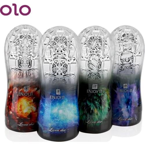 OLO Adult Endurance Exercise Masturbating Stimulation Realistic Tight Vagina Vacuum Pocket Cup for Men Male Masturbator Cup