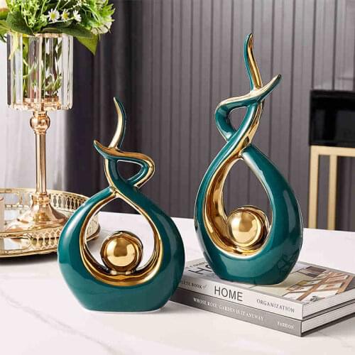 Modern Creative abstraction Ceramic Accessories Home Living room Desk Furnishing Decoration Coffee Table Decor Figurines Crafts