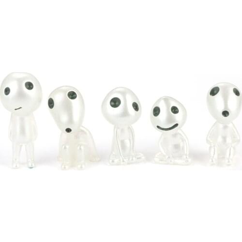 5Pcs/set Luminous Tree Elves Gardening Potted Decor Fairy Garden Landscape Accessories quality resin material glow-in-the-dark