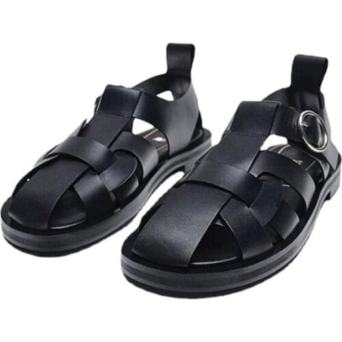 Womens Shoes Foot Backpack Strap Flat Sandals Female Rome 2021 Summer New Hollow Comfortable All-match Casual Shoes