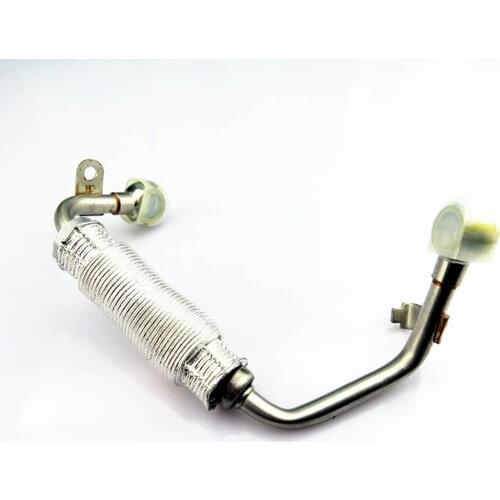 HONGGE 1.8 liter TSI Engine Turbocharger Cooling Pipe Feed Line For Passat B6 B7 Beetle CC Golf MK5 MK6 Tiguan TT A3 06J121497E