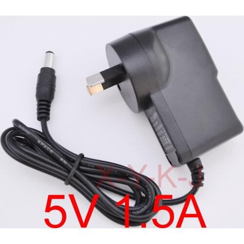 1PCS High quality 5V 1.5A AC 100V-240V Converter Switching power adapter DC 1500mA Supply AU Plug DC 5.5mm x 2.1mm