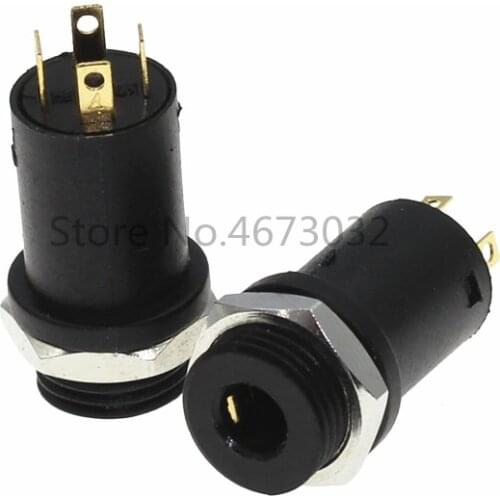 10 PCS 3.5mm 4 Channel Female Headphone Stereo Jack Panel Mount Connector Audio Video Vertical Socket Gold Plated High Quality