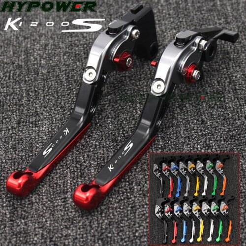 16 Colors CNC Adjustable Folding Extendable Motorcycle Brake Clutch Levers For BMW K1200S K 1200 S 2004 2005 2006 2007 2008