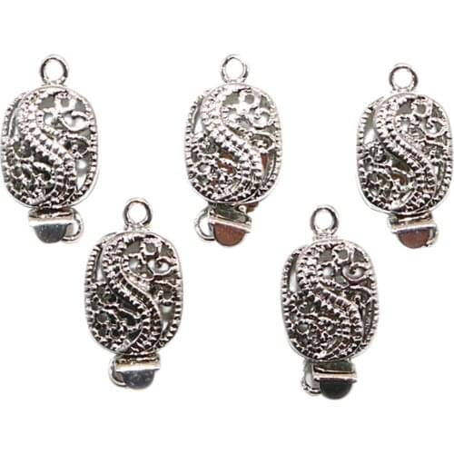 5 Pieces Dragon Pattern Animal Necklace Bracelet Connector Box Clasp