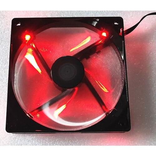 A12025-16RB-4BP-F1 DF1202512RFHN New T400 Blizzard Fan 12025 12cm 4-Wire Speed Regulation Red Mute