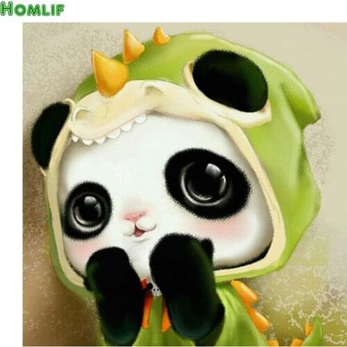 Diy Diamond painting Cross Stitch Big eyes Panda round&square diamond embroidery masic kids gift diamond painting cartoon