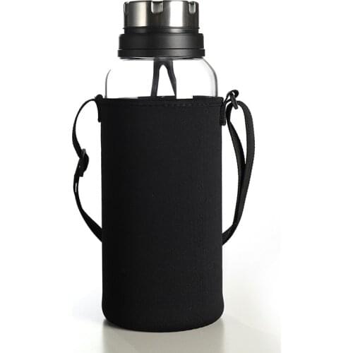 Big Travel Herbalife Glass Bottle For Tea 1000ML 1500ML 2000ML Water Bottles With Tea Infuser and Bag BPA Free